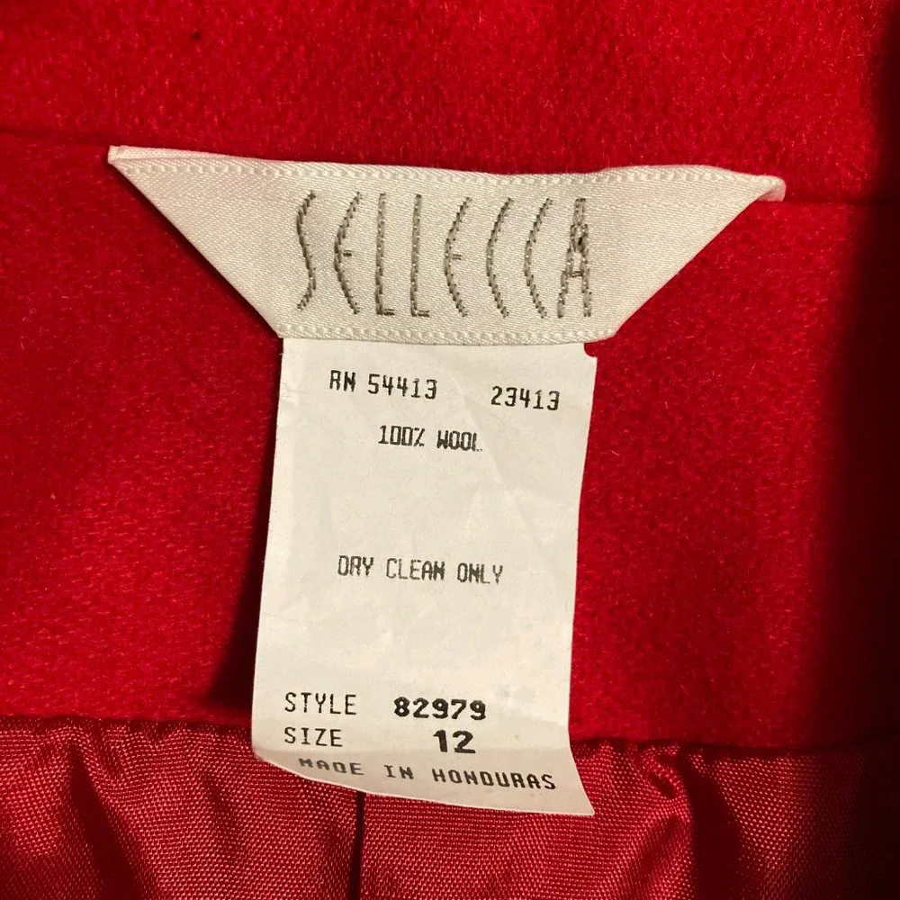NWOT Vintage Sellecca Blazer Jacket Size 12